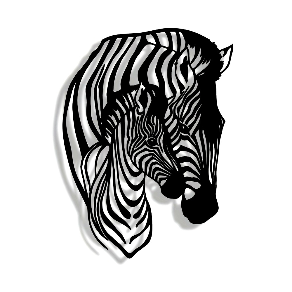 Elegant Minimalist Zebra Famil - Art Craft Zebra ulasan dan harga