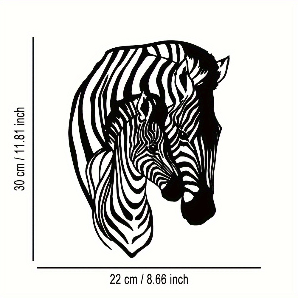 Elegant Minimalist Zebra Famil - Art Craft Zebra ulasan dan harga