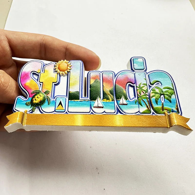St. Lucia West Indies, Beach 3 - Art Craft Magnet ulasan dan harga