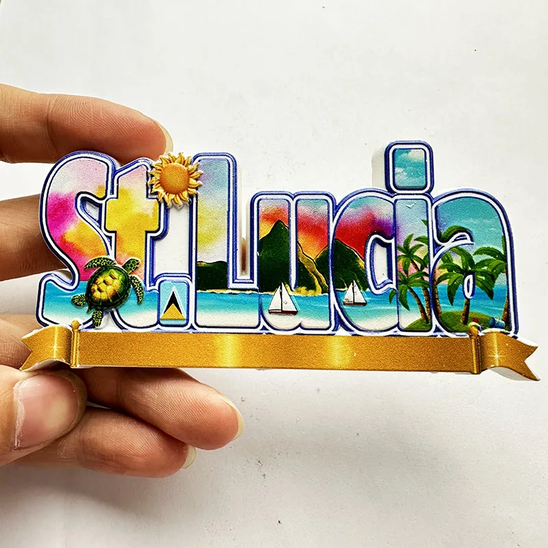 St. Lucia West Indies, Beach 3 - Art Craft Magnet ulasan dan harga