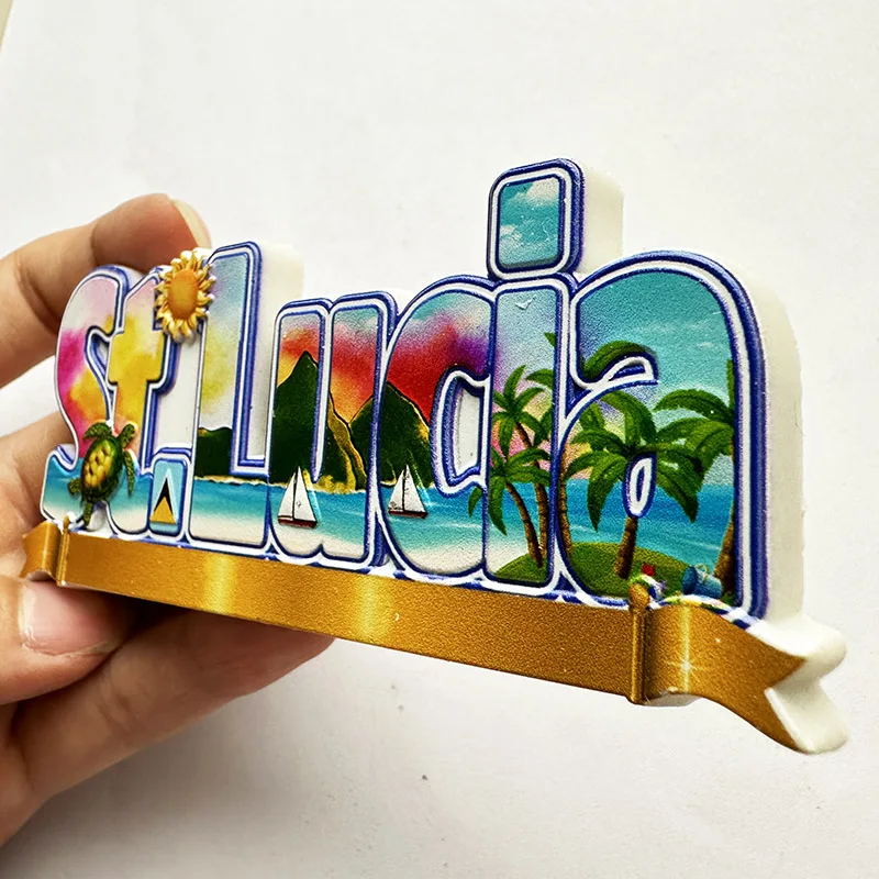 St. Lucia West Indies, Beach 3 - Art Craft Magnet ulasan dan harga