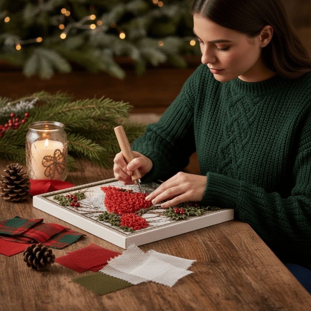 No Sewing Christmas Poke Art E - Art And Craft For Xmas ulasan dan harga