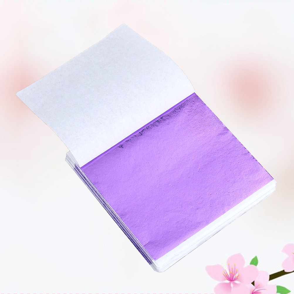 50Pcs 8x8.5cm Gold Leaf Sheets - Art Craft Leaves ulasan dan harga