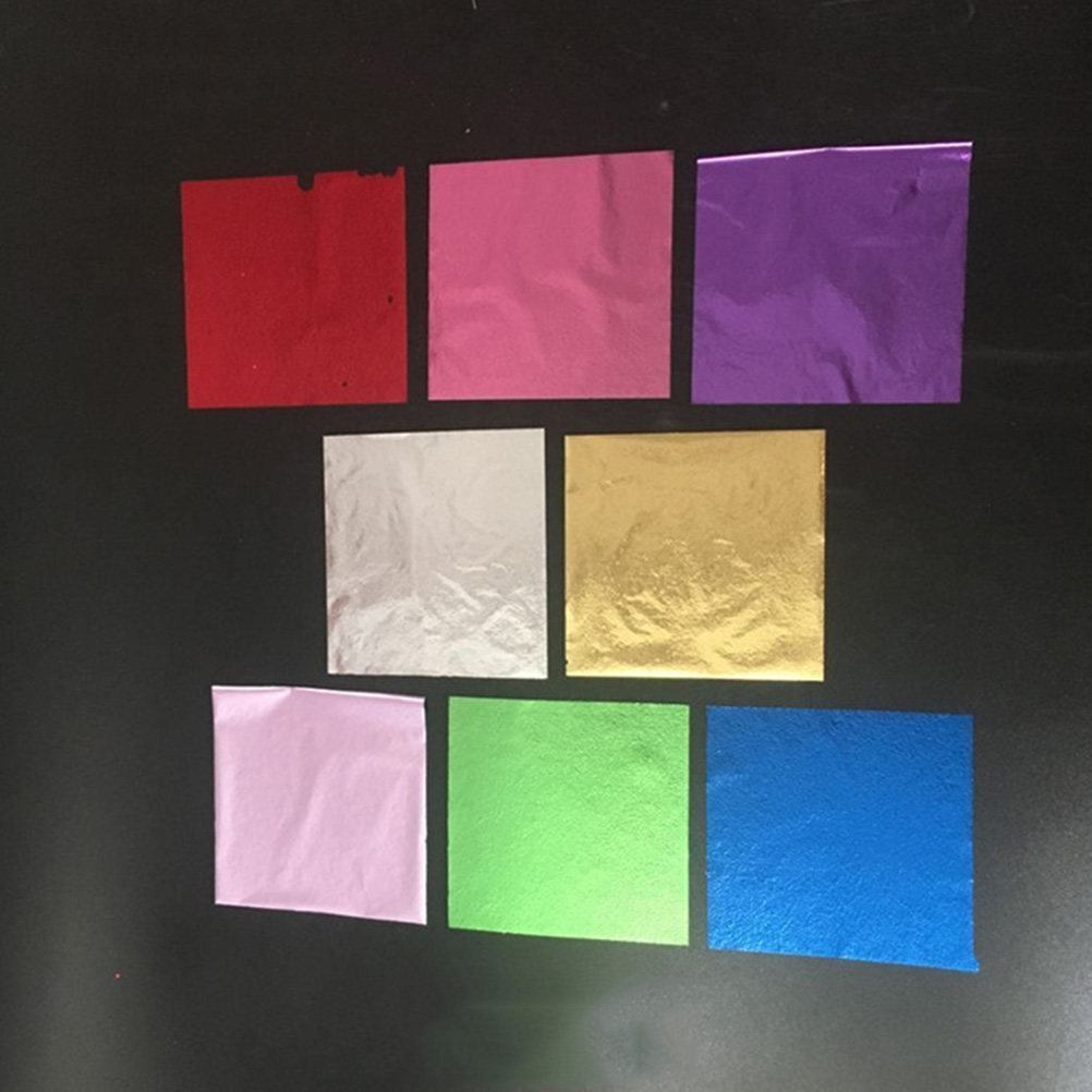50Pcs 8x8.5cm Gold Leaf Sheets - Art Craft Leaves ulasan dan harga