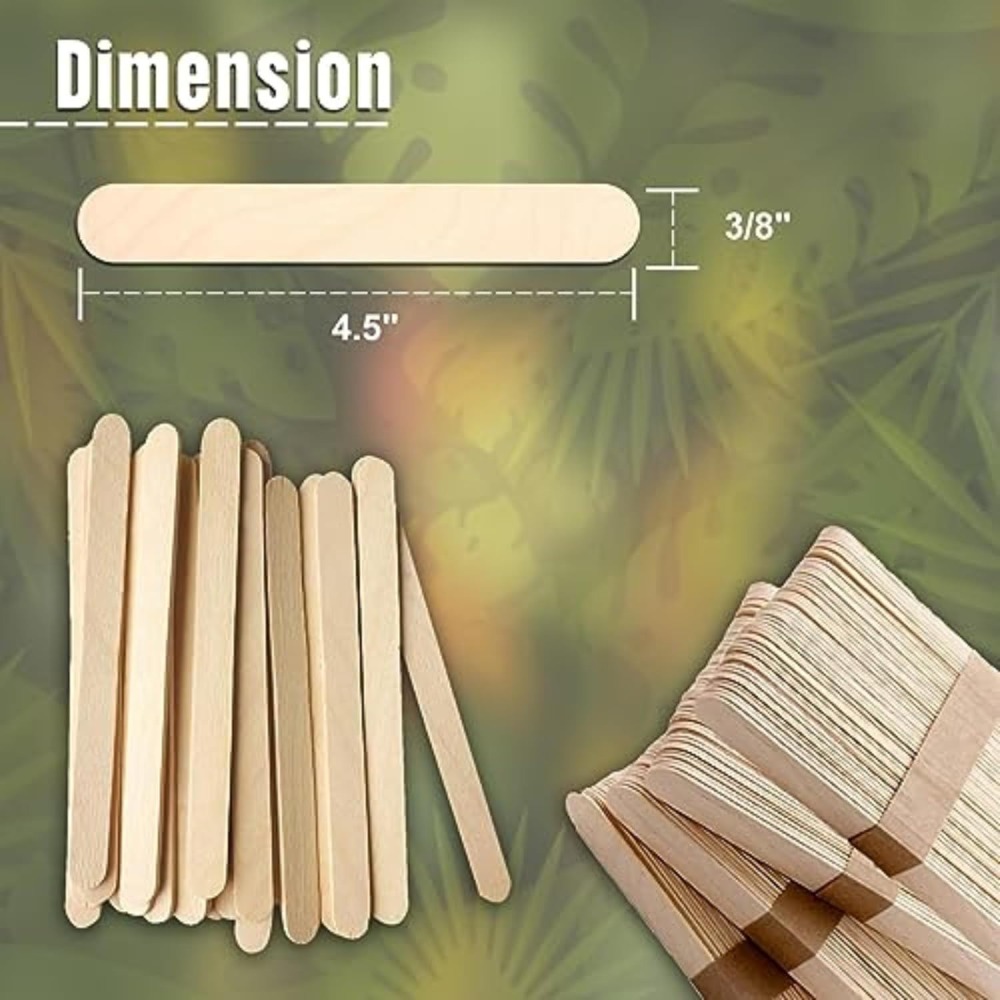 210 Pcs Natural Wood Ice Cream - Art Craft Ice Cream ulasan dan harga