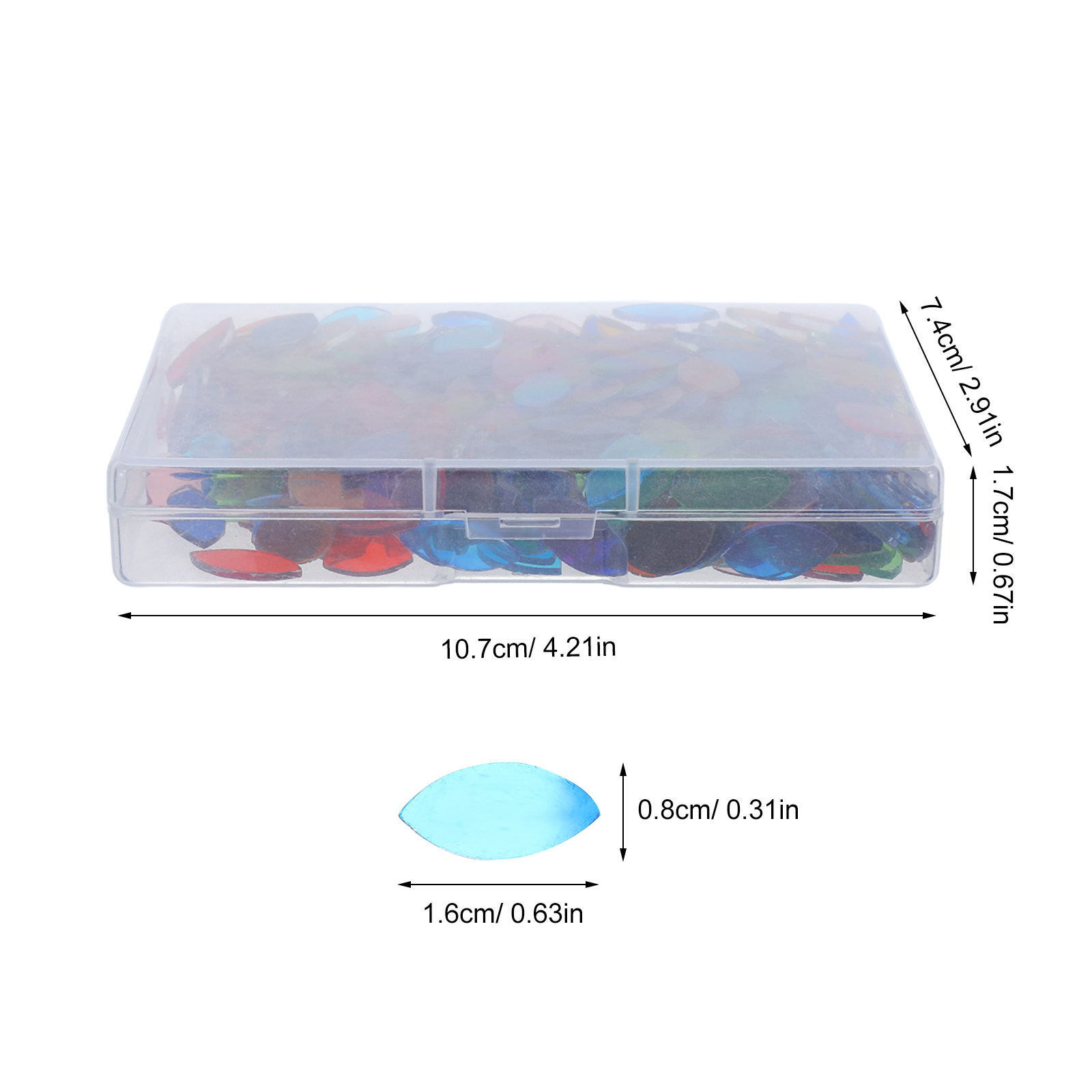 443Pcs Leaf Glass Mosaic Tiles - Art Craft Leaves ulasan dan harga
