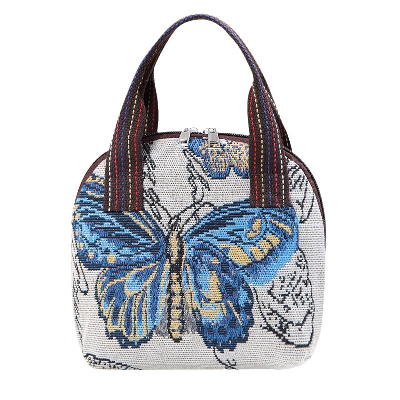 Butterfly Embroidery Top Handl - Art Craft Butterfly ulasan dan harga
