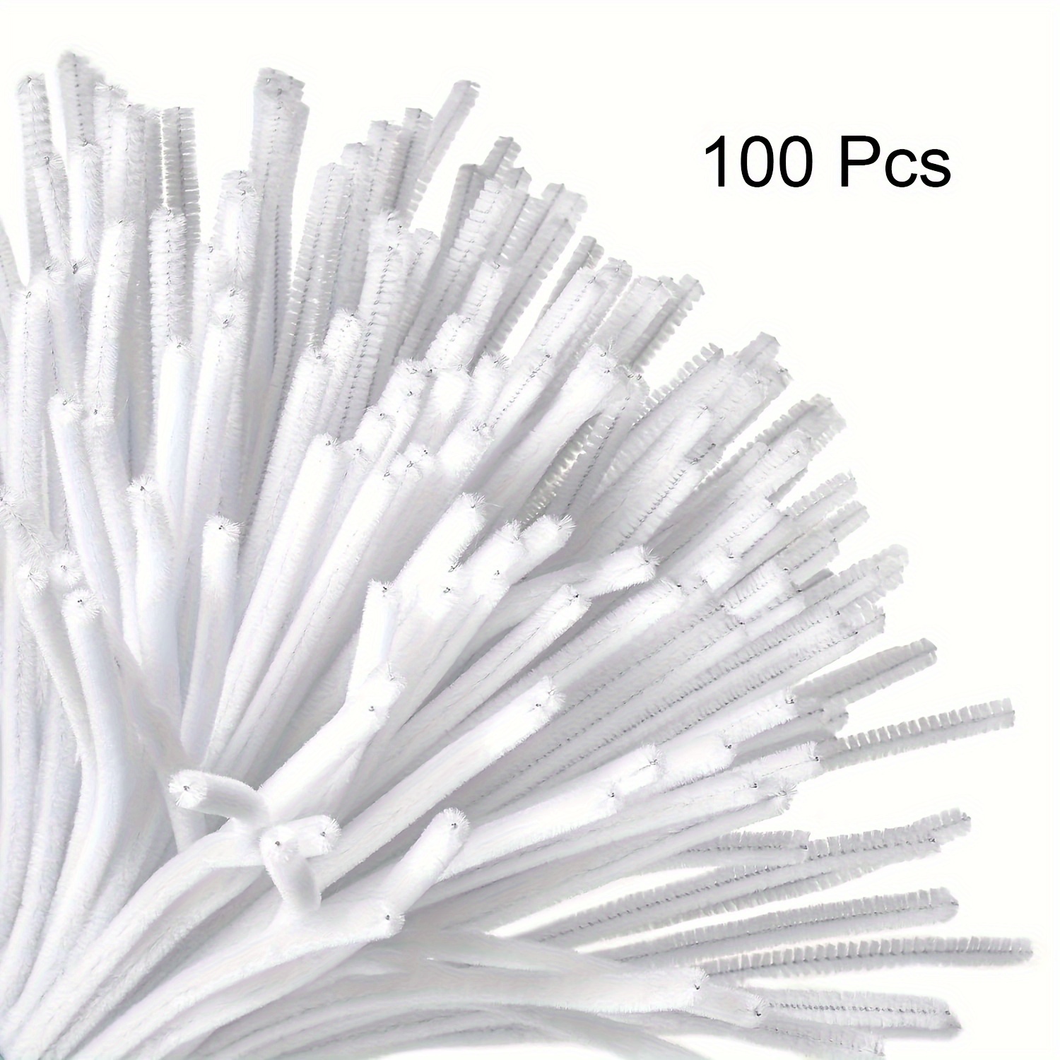 100 Pcs White Pipe Cleaners,Pi - Art Craft For Kids ulasan dan harga