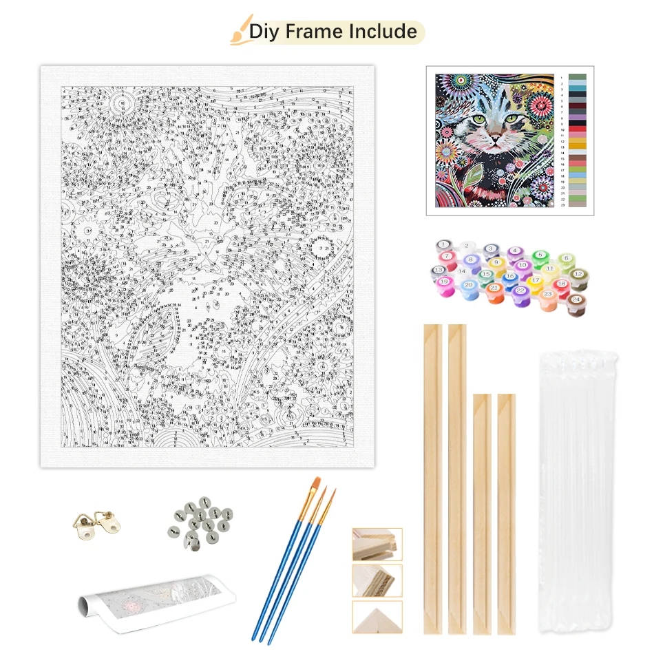 RUOPOTY Port Painting By Numbe - Art Craft Decoration Ideas ulasan dan harga