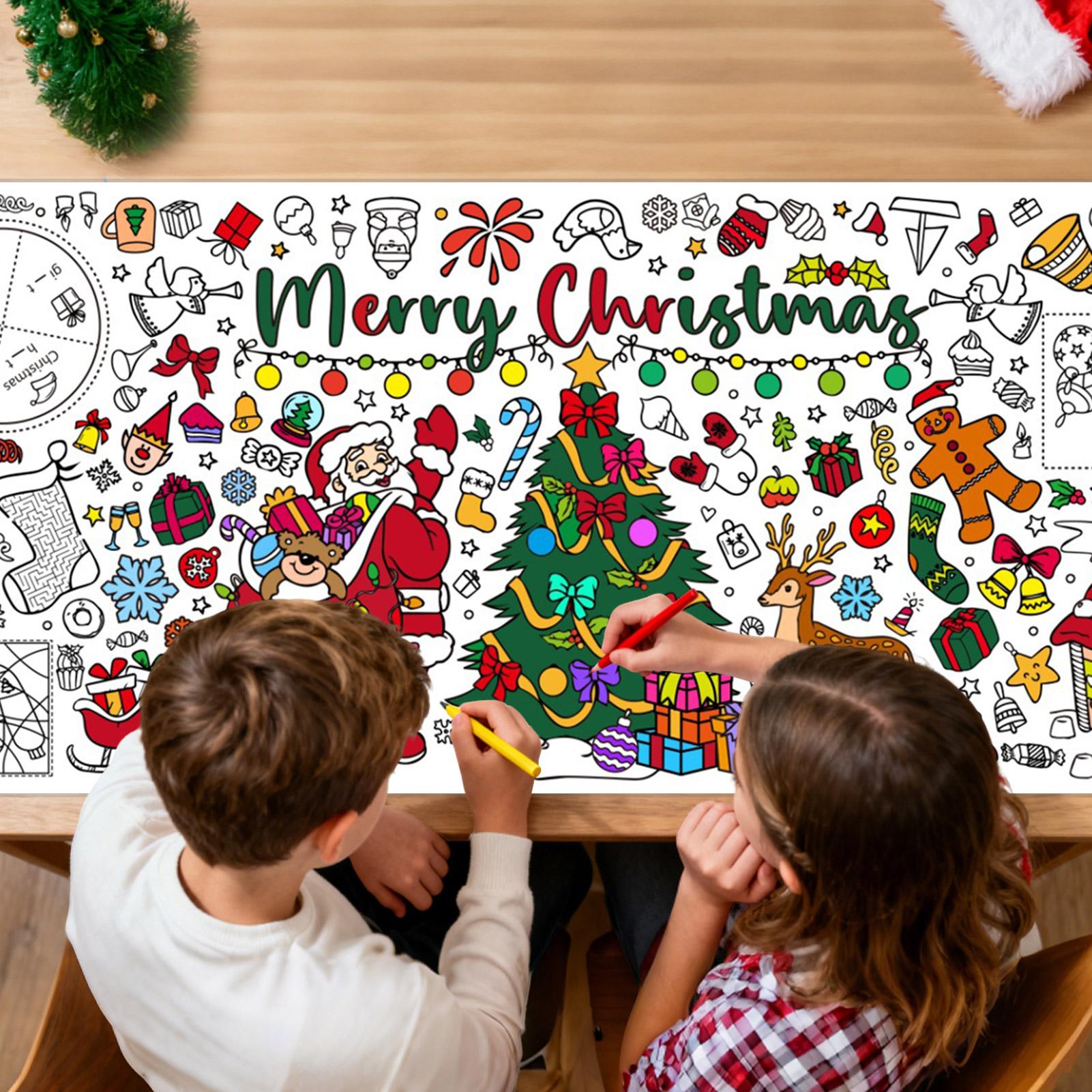 Xmas Giant Coloring PosterBlan - Art And Craft For Xmas ulasan dan harga