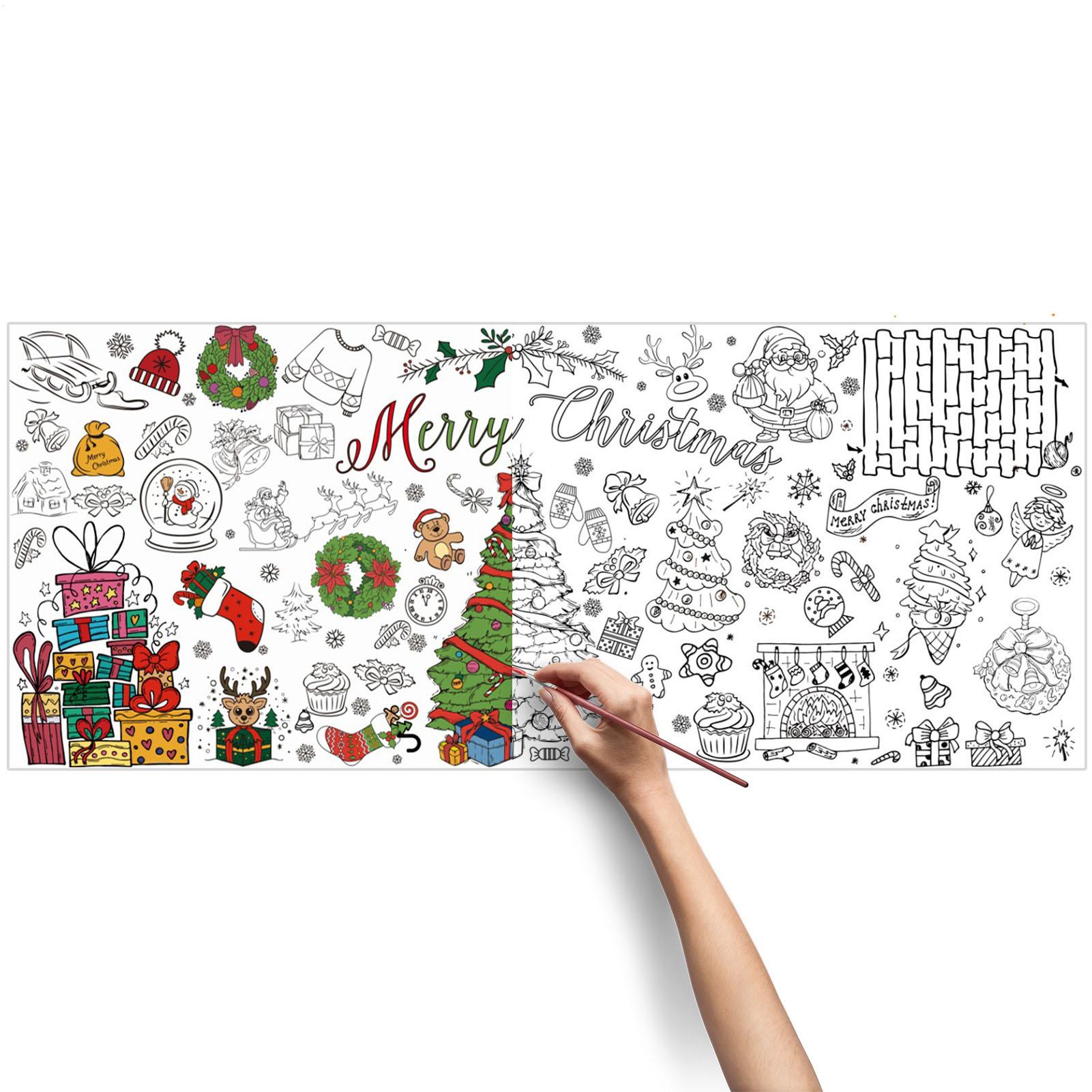 Xmas Giant Coloring PosterBlan - Art And Craft For Xmas ulasan dan harga