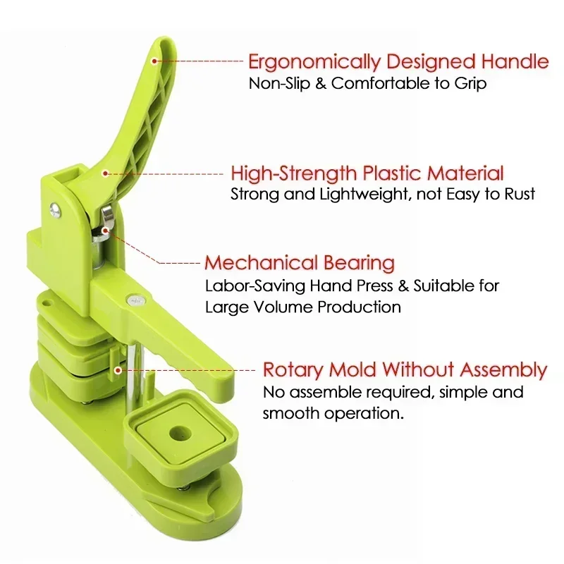 50mm Green Rotating Style Squa - Art Craft Magnet ulasan dan harga