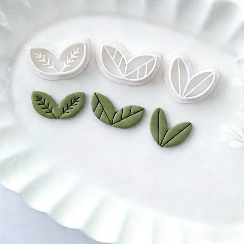 8Pcs Floral Leaf Polymer Clay  - Art Craft Leaves ulasan dan harga