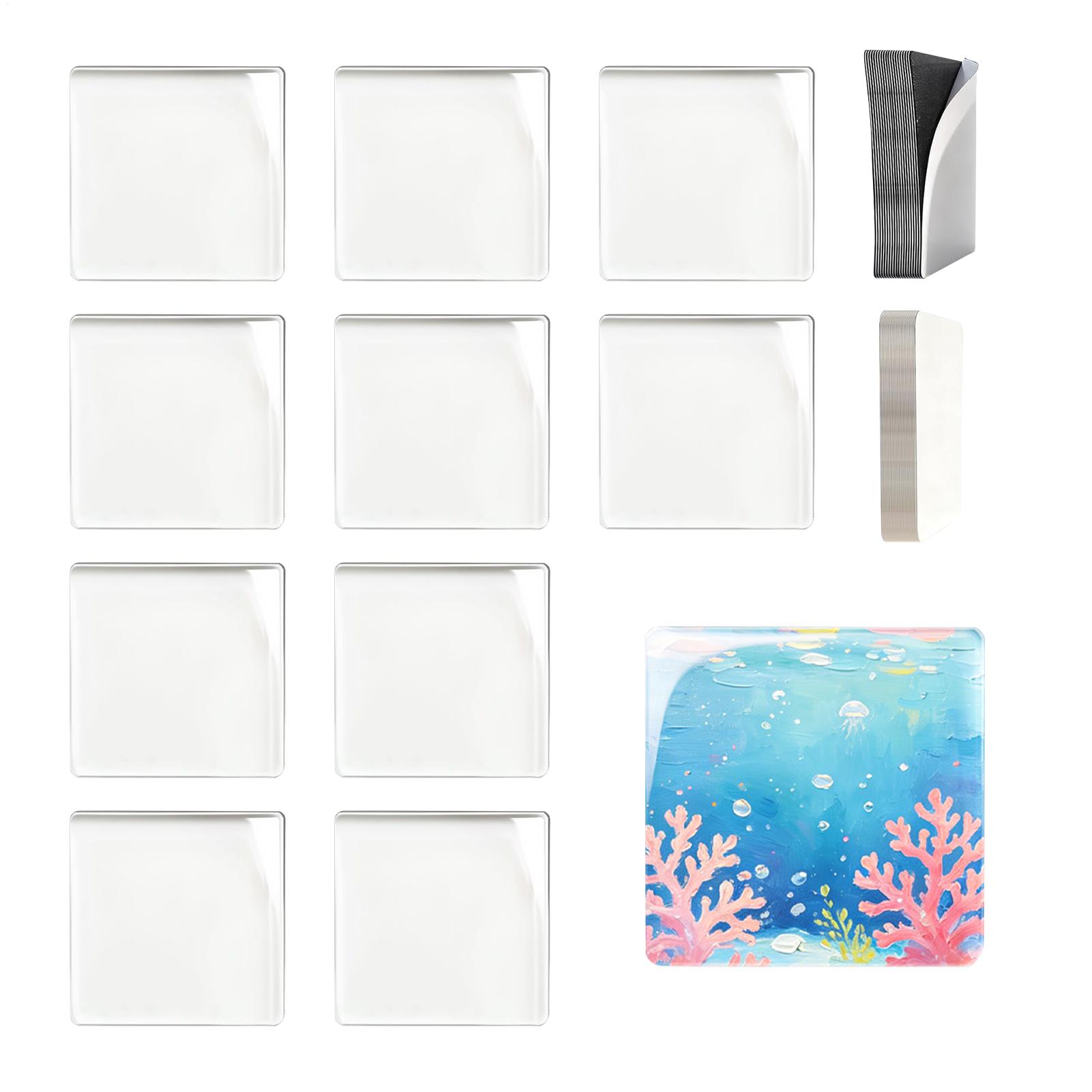 Square Acrylic DIY Fridge Magn - Art Craft Magnet ulasan dan harga
