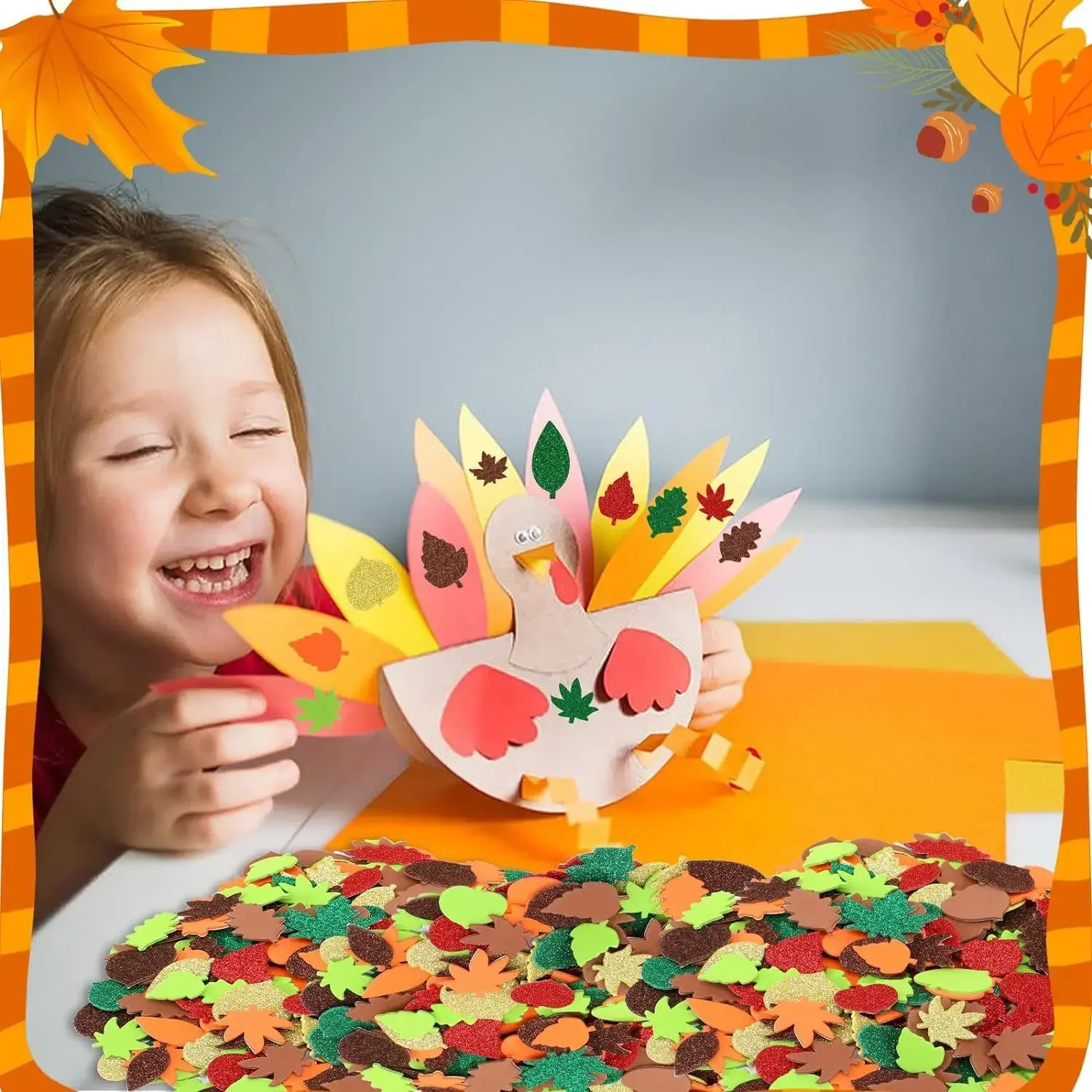 Thanksgiving, Fall Craft Kit F - Art Craft Leaves ulasan dan harga