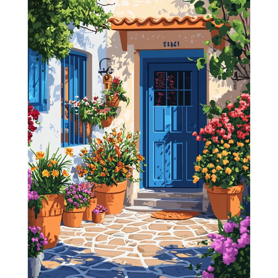 RUOPOTY The Blue Door Diamond  - Art Craft Decoration Ideas ulasan dan harga