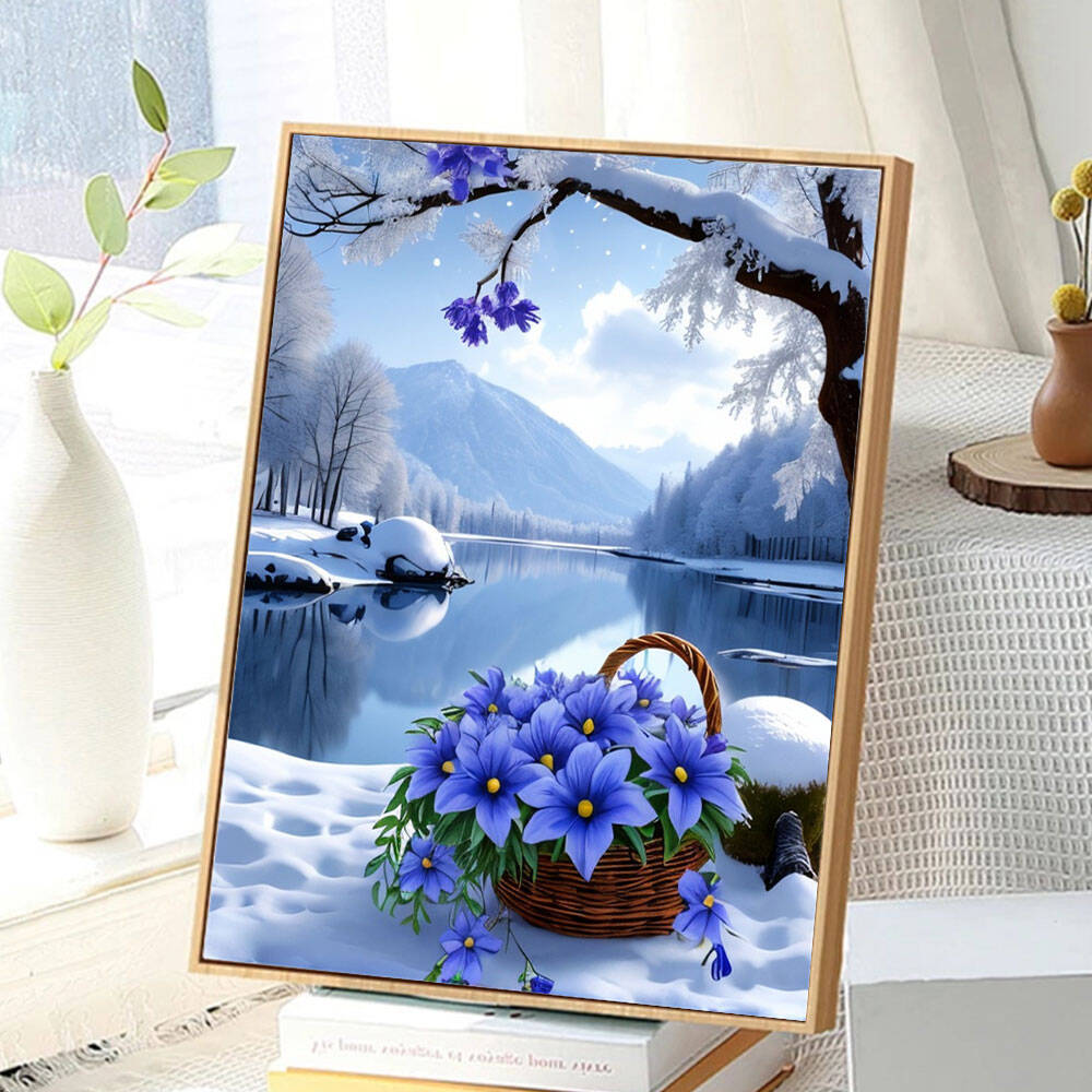 Huacan Diamond Painting Flower - Art Craft Winter ulasan dan harga