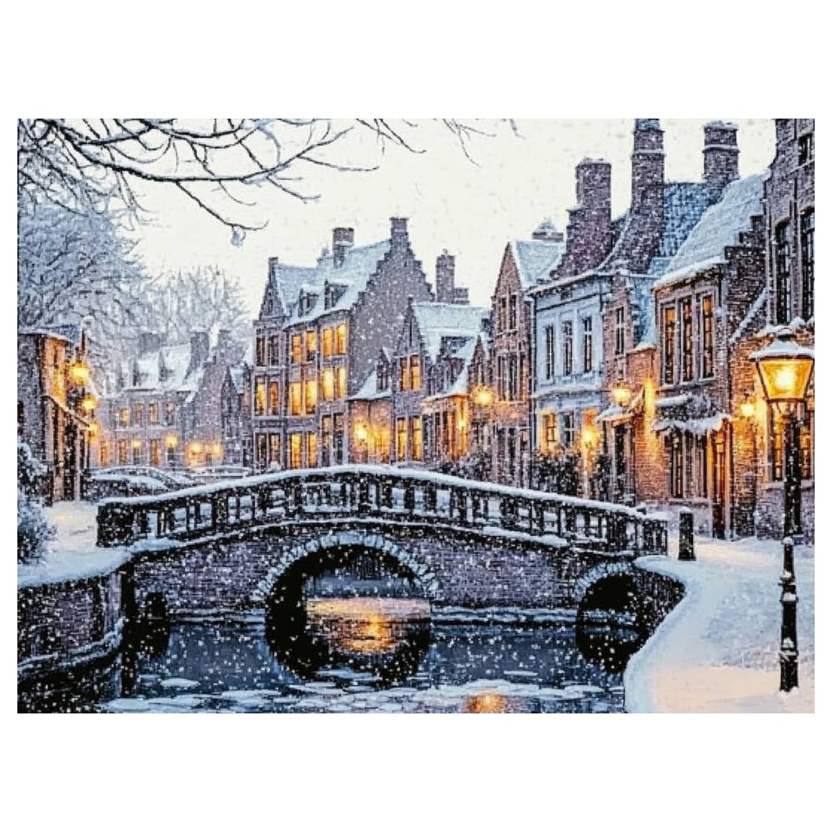 The city in winter 30X40CM/11. - Art Craft Winter ulasan dan harga