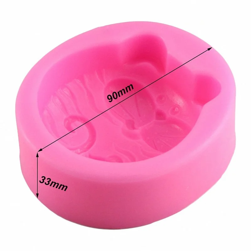 1PC Non-Stick Silicone Mold 3D - Art Craft Cat ulasan dan harga