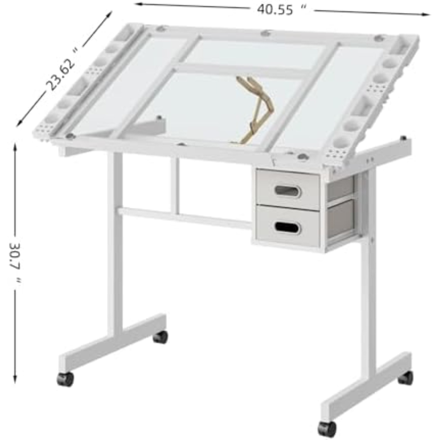 Rolling Drafting Table Desk, P - Art Craft Usa ulasan dan harga