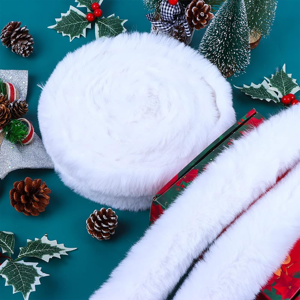 Faux Fur Ribbon Mink Woolen St - Art And Craft For Xmas ulasan dan harga