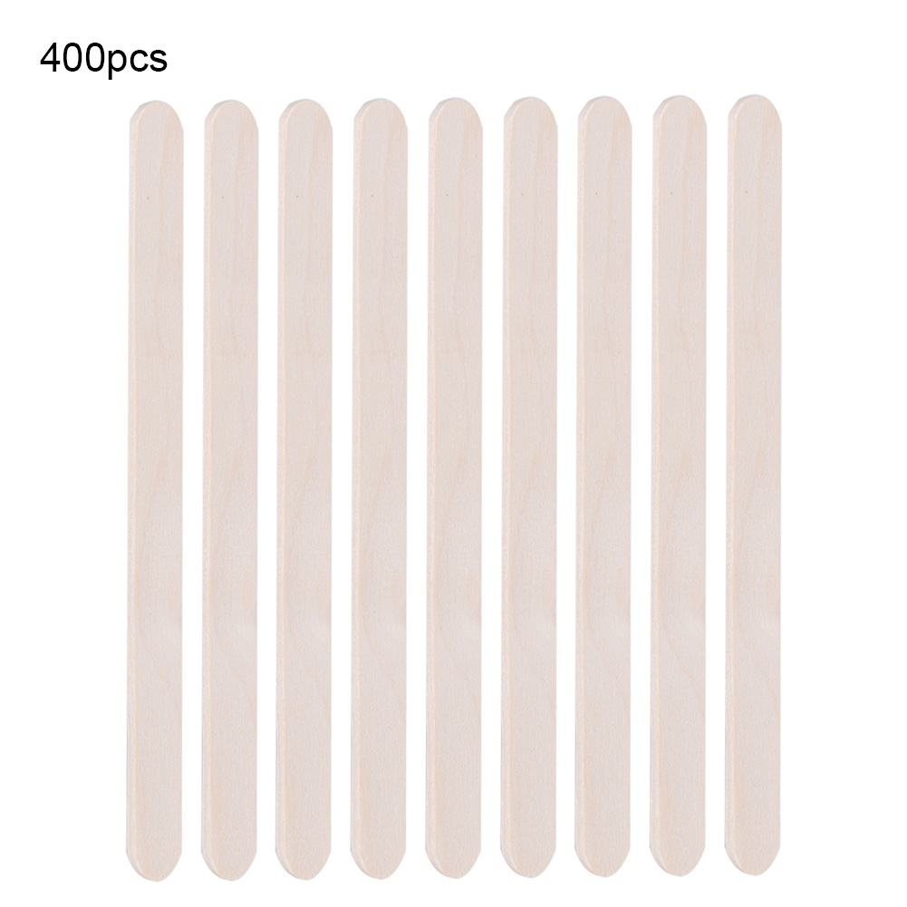 400PCS Wooden Ice Cream Sticks - Art Craft Ice Cream ulasan dan harga