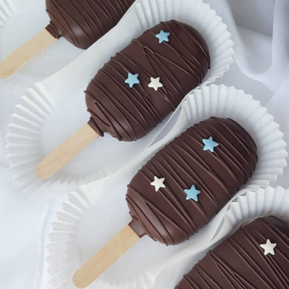 400PCS Wooden Ice Cream Sticks - Art Craft Ice Cream ulasan dan harga
