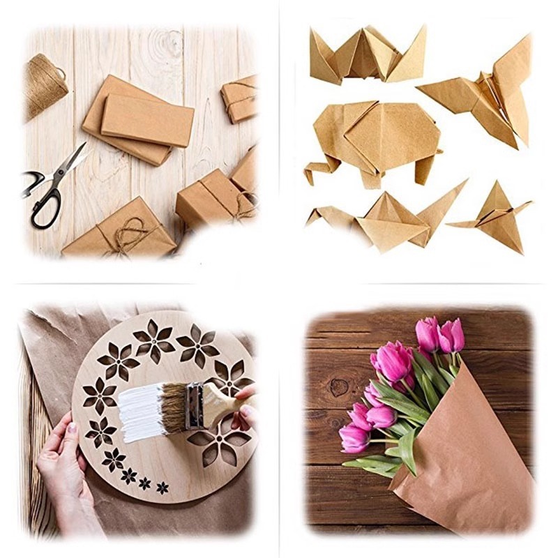 Brown Kraft Paper Ideal For Gi - Art Craft Recycled Materials ulasan dan harga