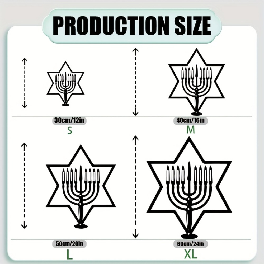 CIFBUY Metal Wall Art Menorah  - Art & Craft Of Problem Solving ulasan dan harga