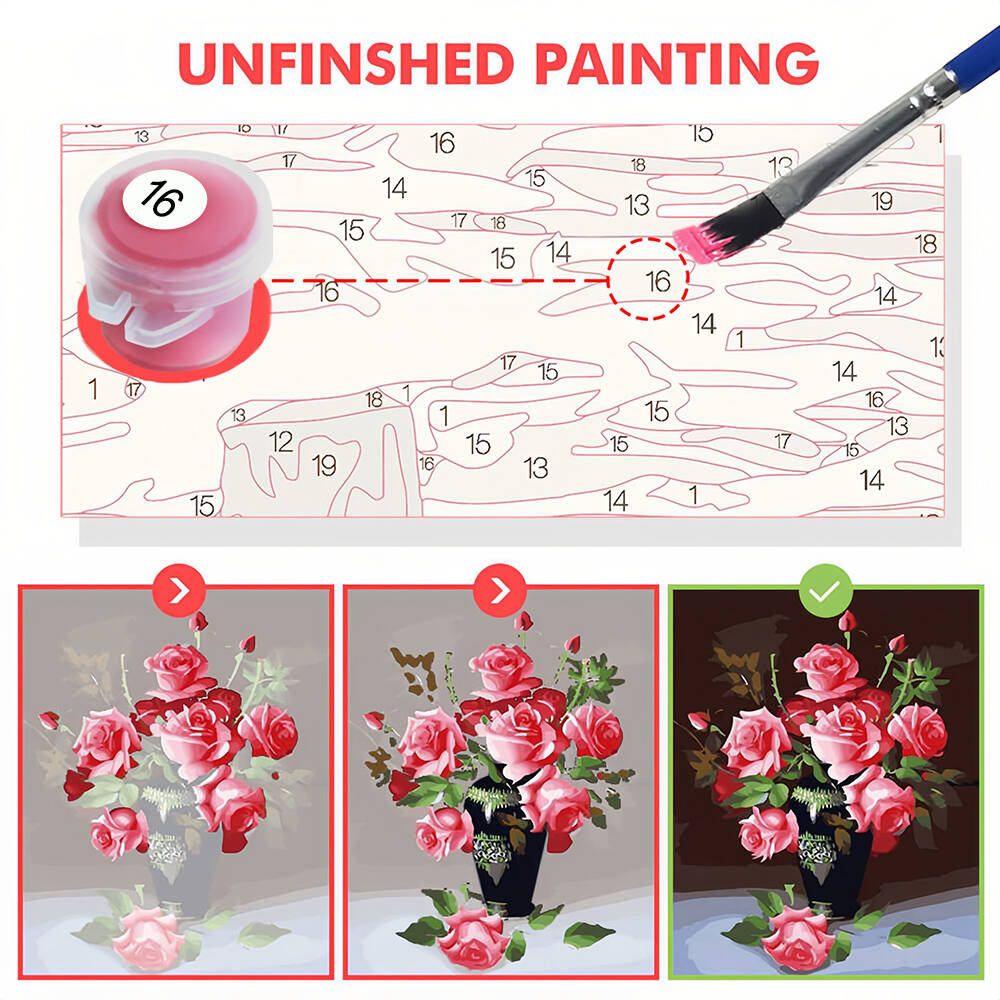 Huacan DIY Digital Oil Paintin - Art Craft Winter ulasan dan harga
