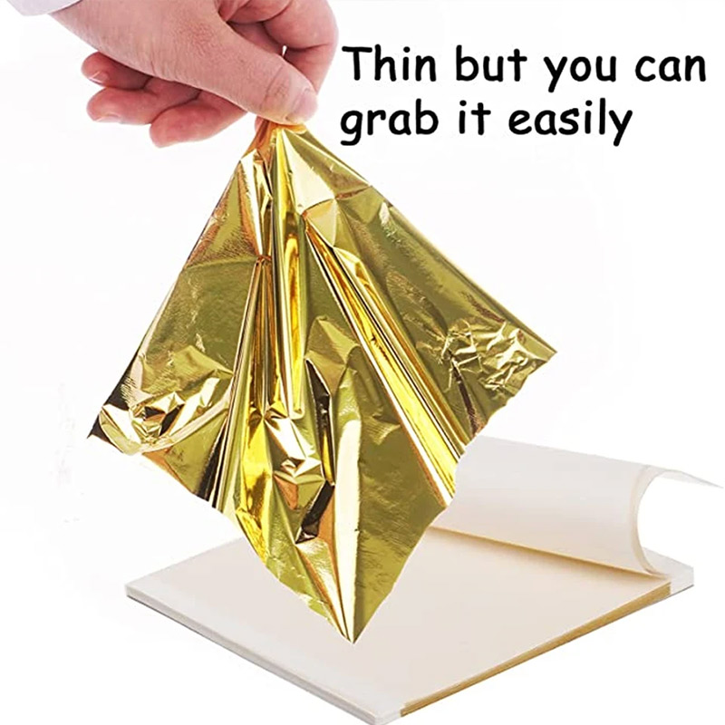 200Pcs Golden Leaf Foil Leaf S - Art Craft Leaves ulasan dan harga