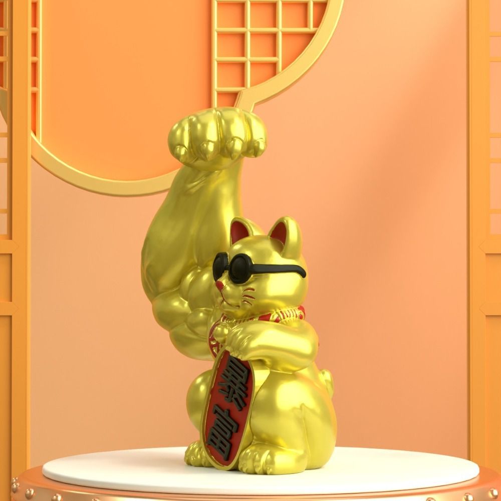 Home Powered Muscle Arm Lucky  - Art Craft Cat ulasan dan harga