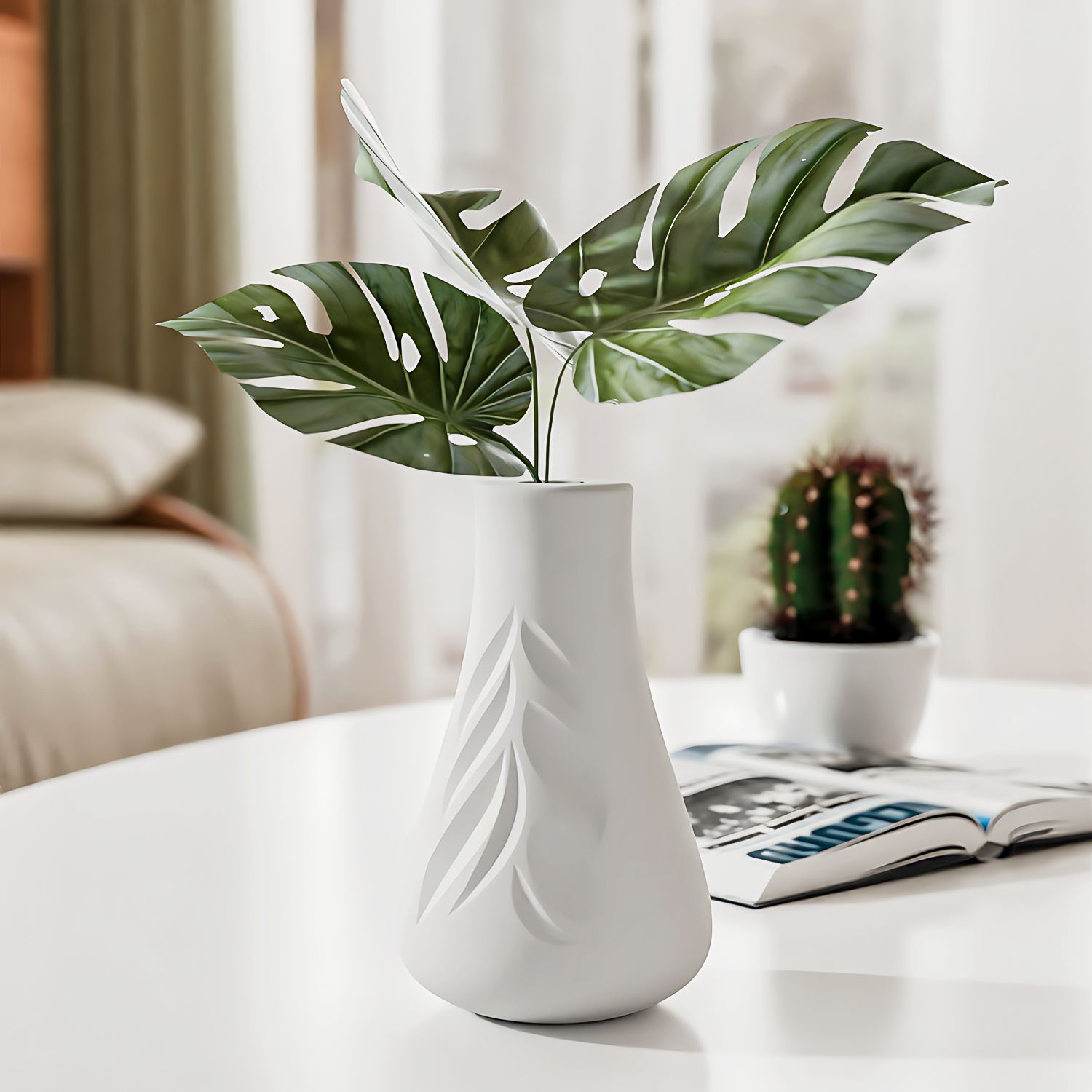 Leaf Texture Vase Silicone Mol - Art Craft Leaves ulasan dan harga
