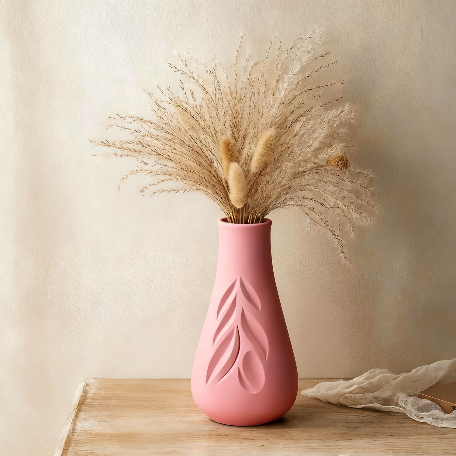 Leaf Texture Vase Silicone Mol - Art Craft Leaves ulasan dan harga