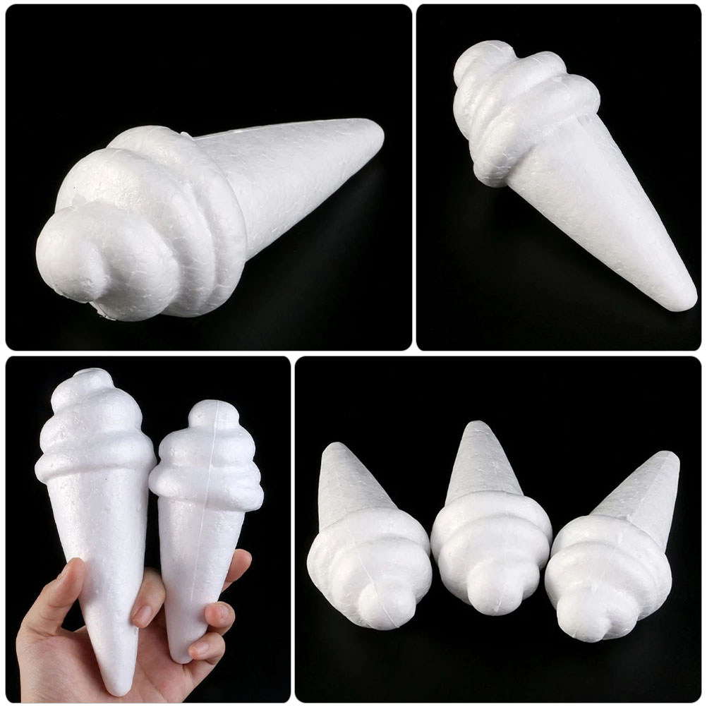 8Pcs Unfinished Ice Cream Foam - Art Craft For Kids ulasan dan harga
