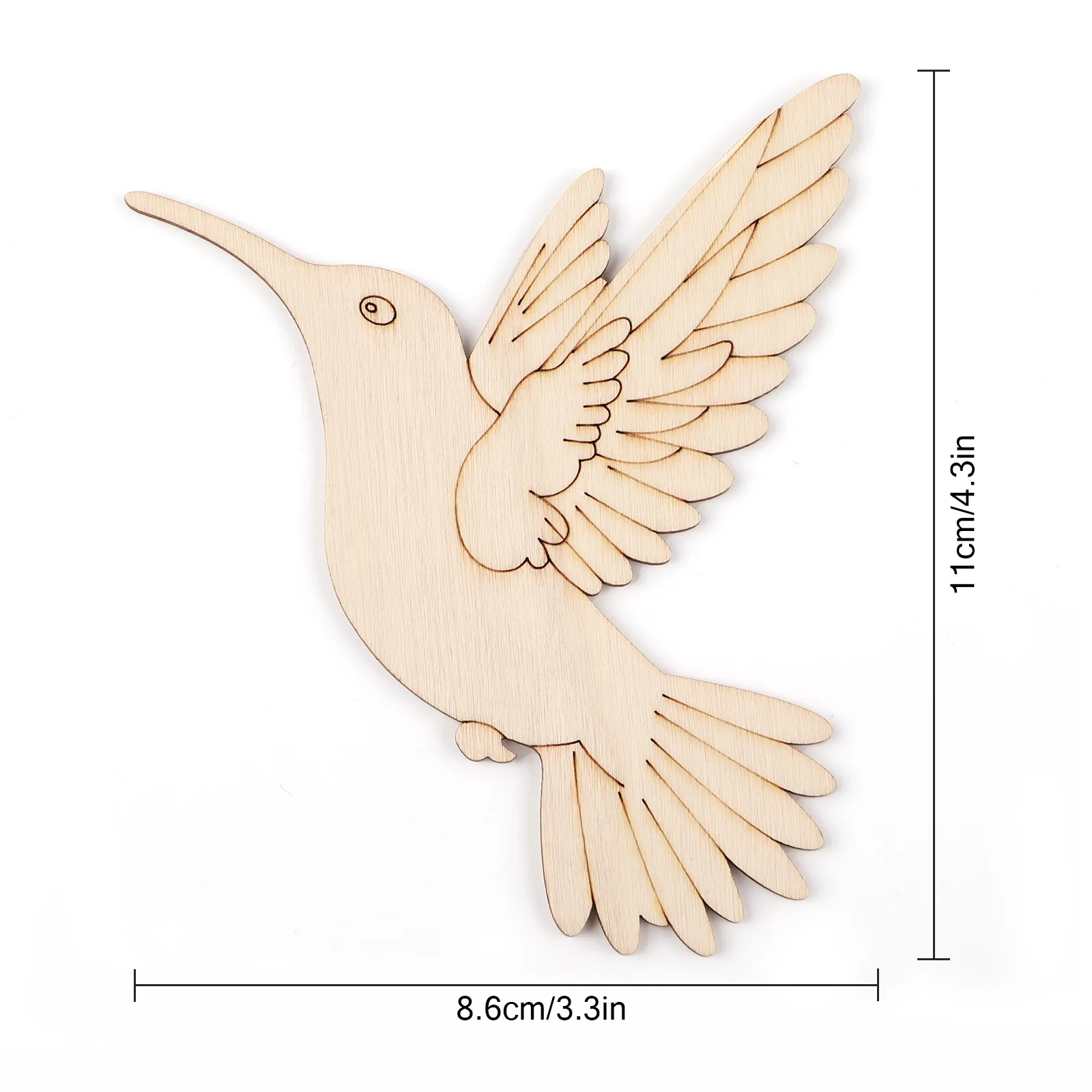 10pcs Unfinished Wood Animal B - Art Craft Usa ulasan dan harga