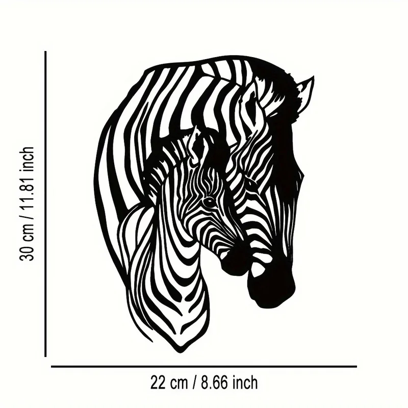 Elegant Minimalist Zebra Famil - Art Craft Zebra ulasan dan harga