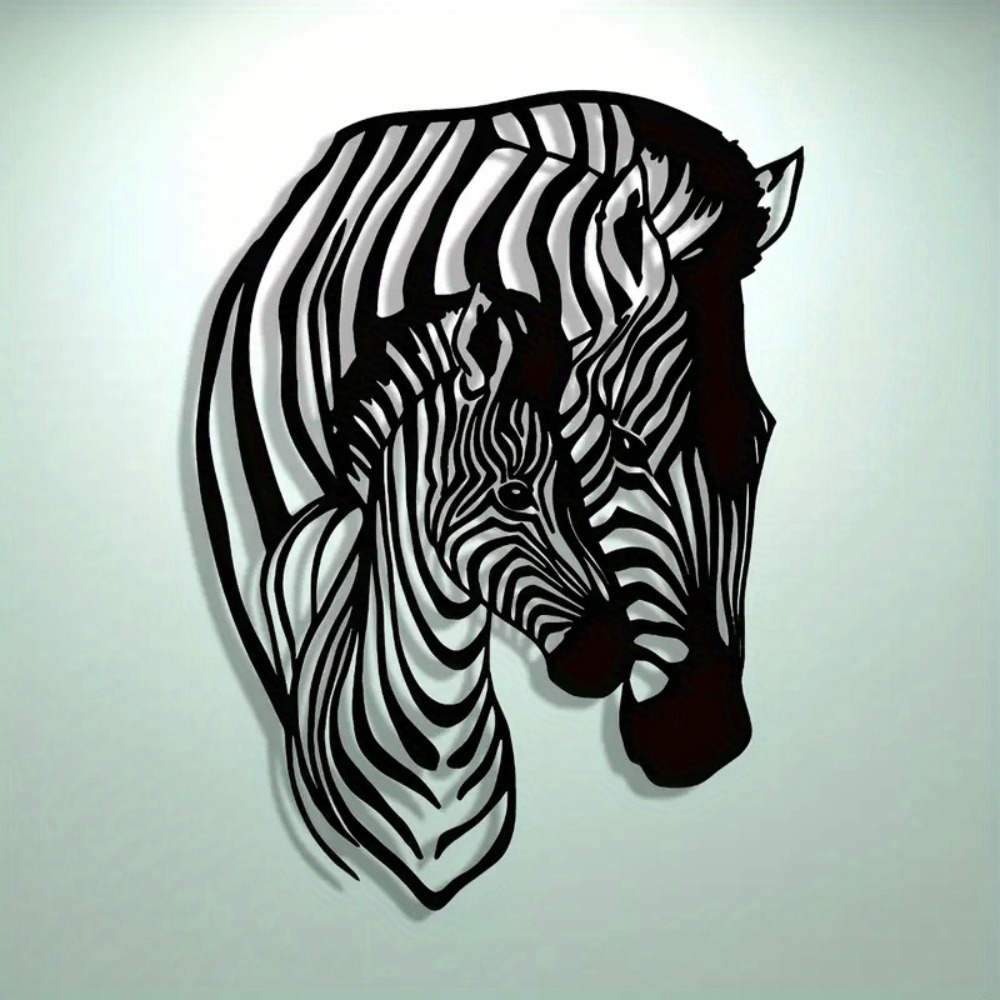 Elegant Minimalist Zebra Famil - Art Craft Zebra ulasan dan harga