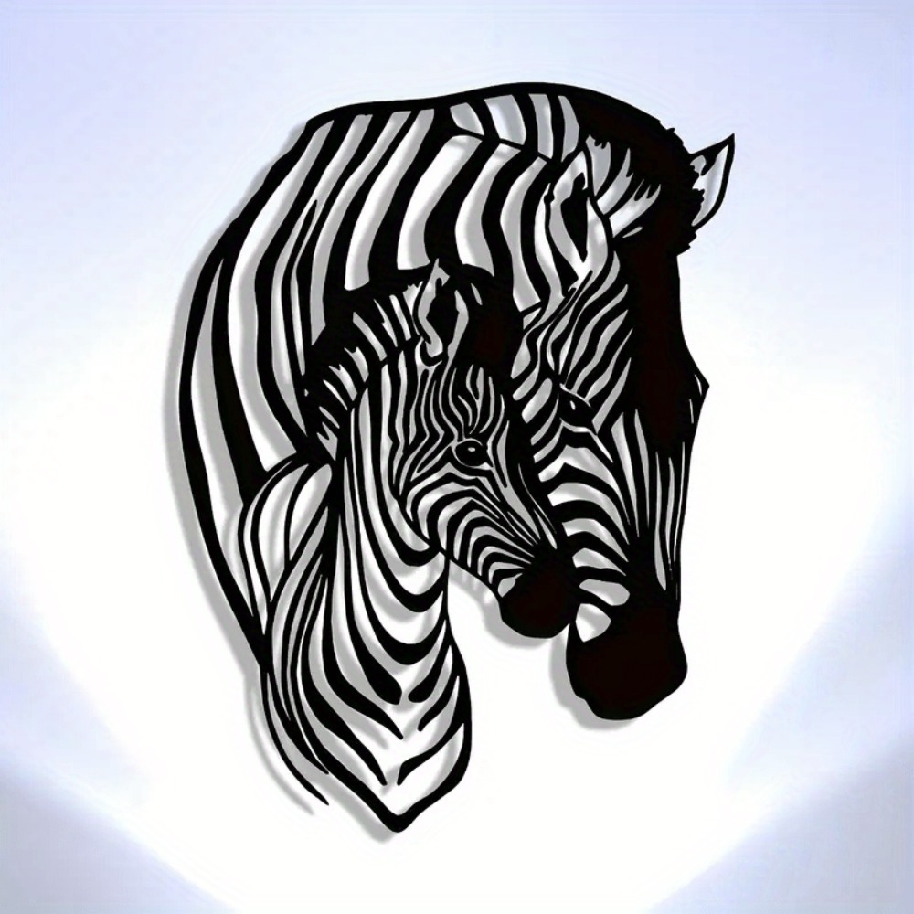 Elegant Minimalist Zebra Famil - Art Craft Zebra ulasan dan harga