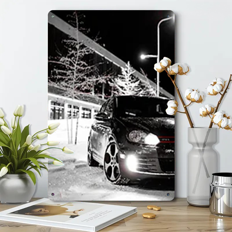 Winter Street Car Night View I - Art Craft Winter ulasan dan harga