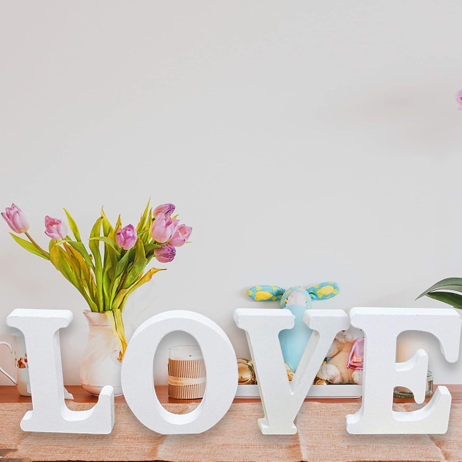 DIY Slogan Logo Letter 15CM Wh - Art Craft Logo Design ulasan dan harga