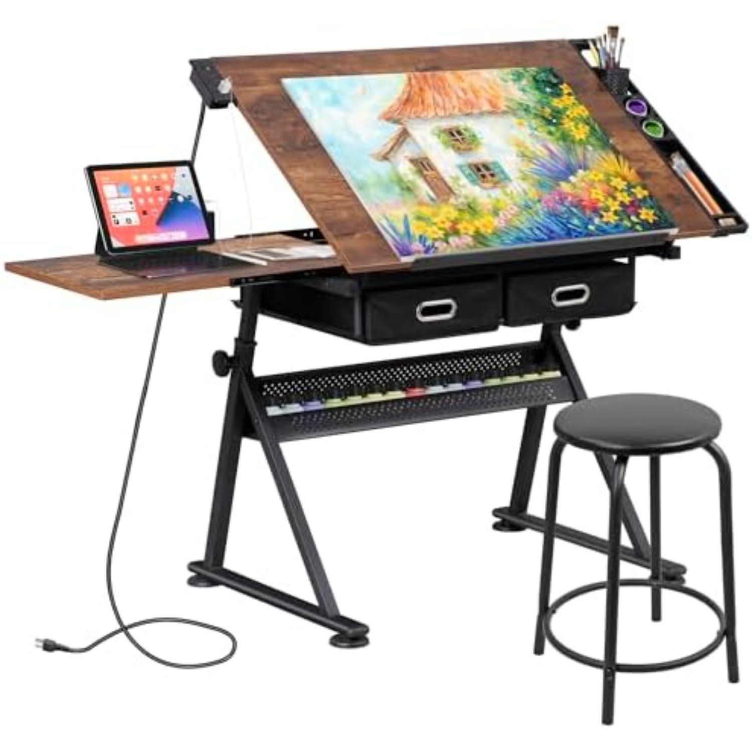 Adjustable Drafting Table with - Art Craft Usa ulasan dan harga