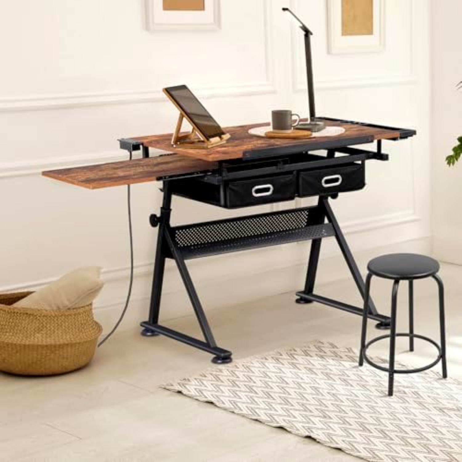 Adjustable Drafting Table with - Art Craft Usa ulasan dan harga
