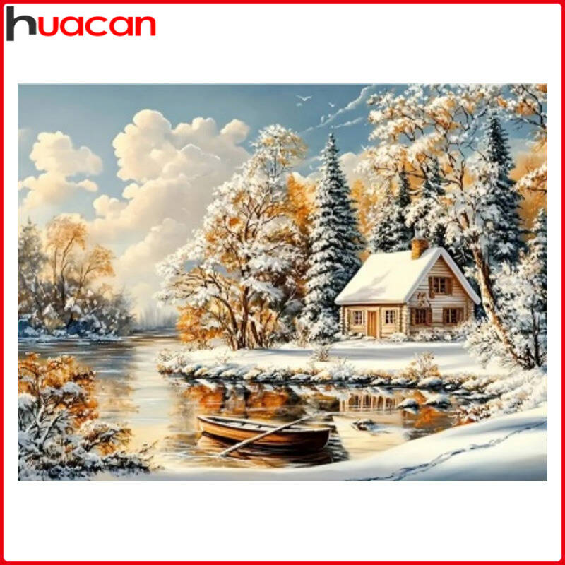 Huacan Winter Landscape Diamon - Art Craft Winter ulasan dan harga
