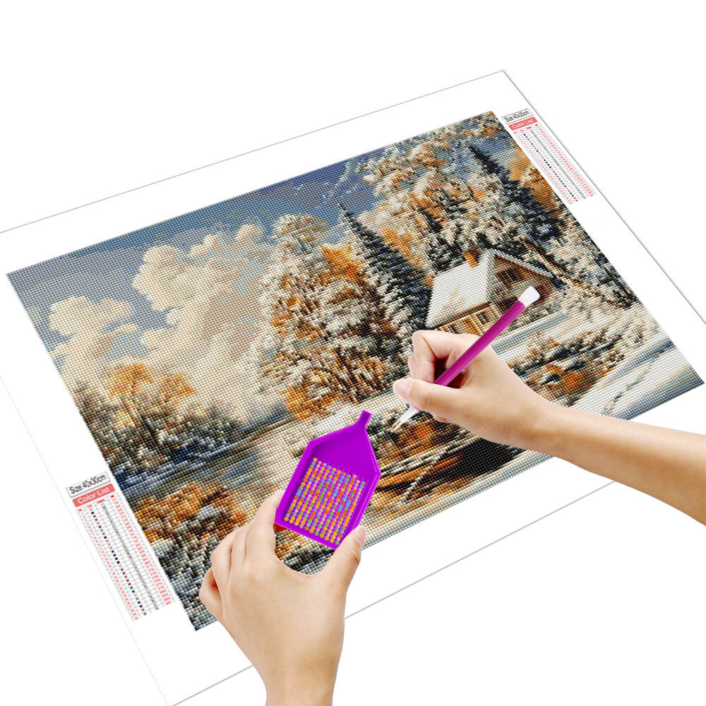 Huacan Winter Landscape Diamon - Art Craft Winter ulasan dan harga