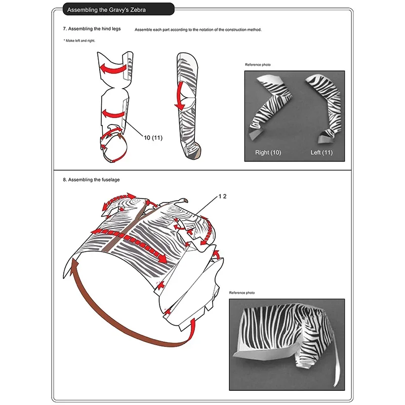 Zebra Origami Art Mini 3D Fold - Art Craft Zebra ulasan dan harga