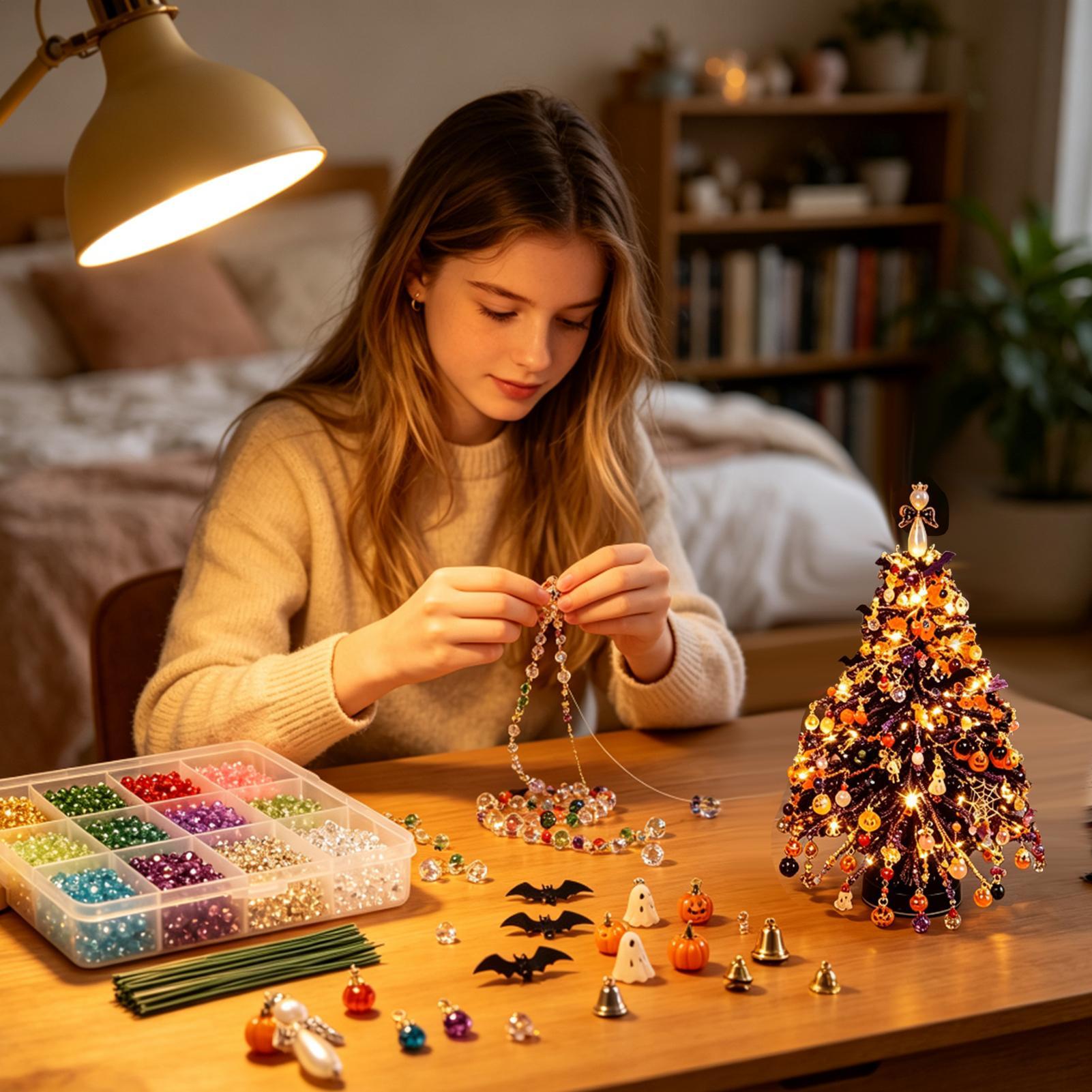 Beaded Christmas Tree Kit Wint - Art Craft Winter ulasan dan harga