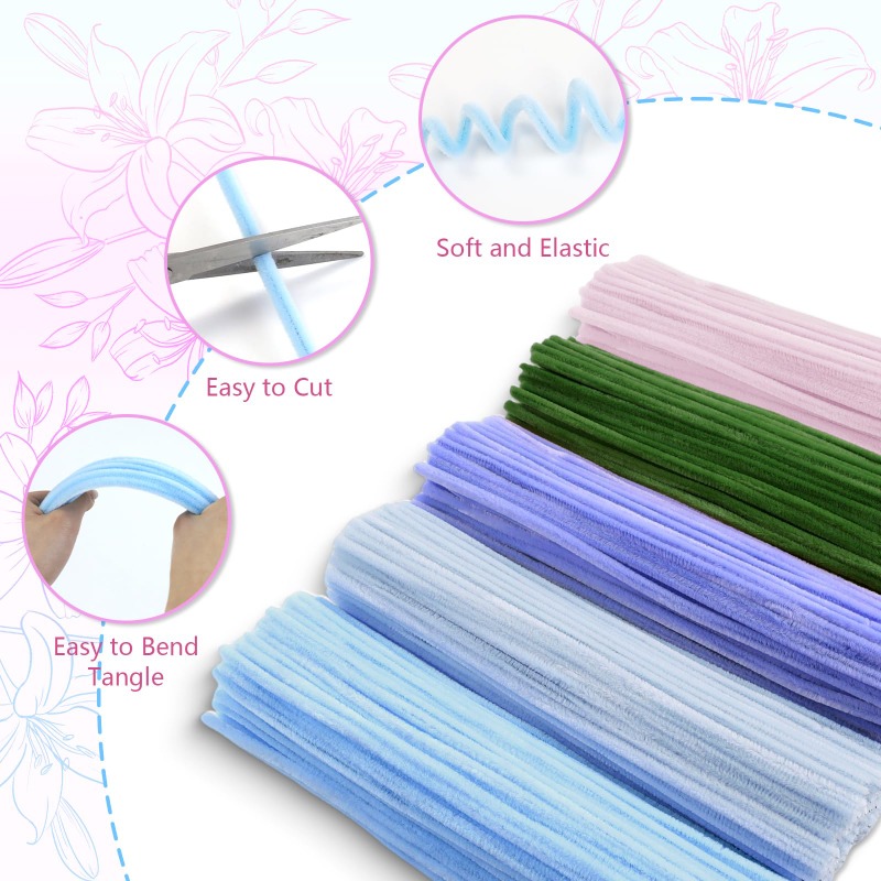 Pipe Cleaners Chenille Stems J - Art Craft For Kids ulasan dan harga