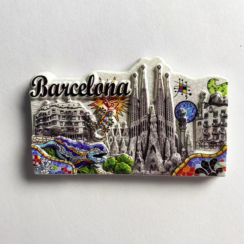 Barcelona Souvenirs Home Decor - Art Craft Magnet ulasan dan harga