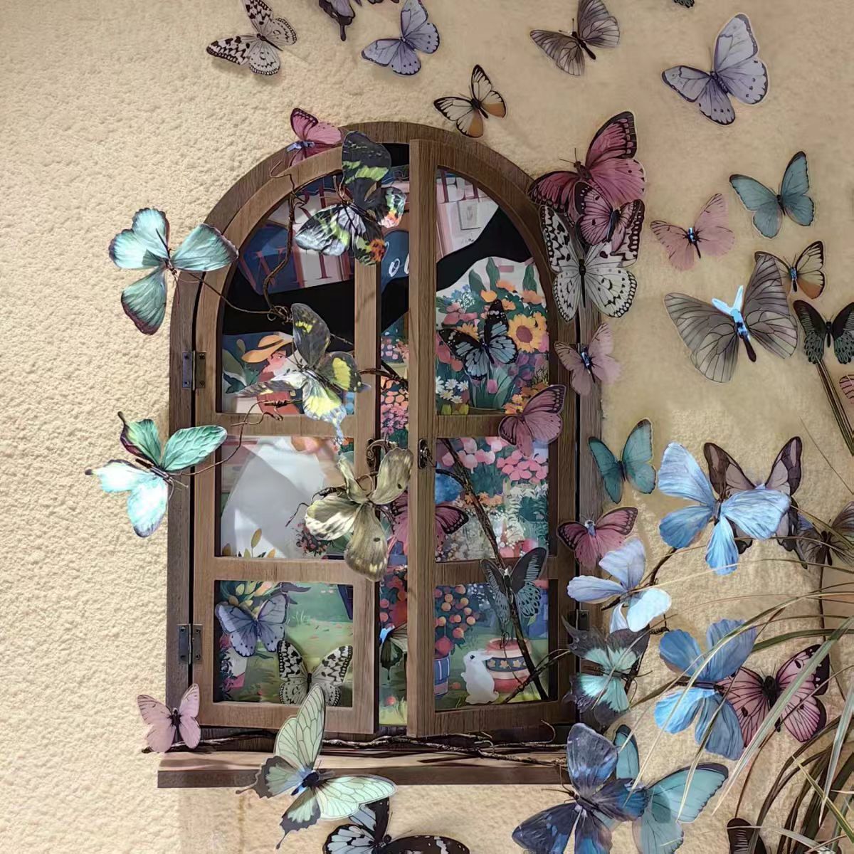 12pcs 3D Butterfly Wall Sticke - Art Craft New Year ulasan dan harga